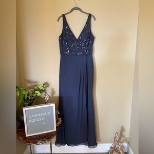 Adrianna Papell Platinum Evening Dress